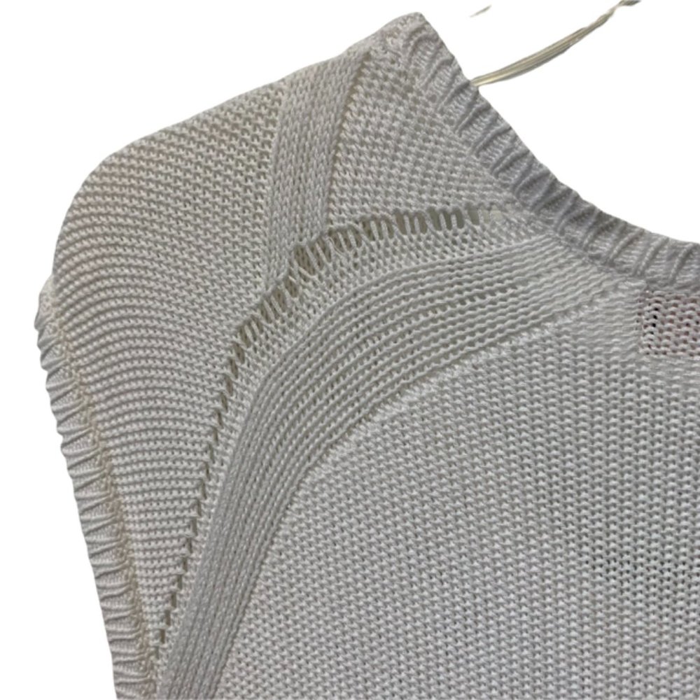 Philosophy Open Weave High Low Sweater Tunic Medium - Picture 5 of 7